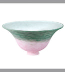 Meyda 10"W PINK/GREEN PATE-DE-VERRE BELL SHADE 11205