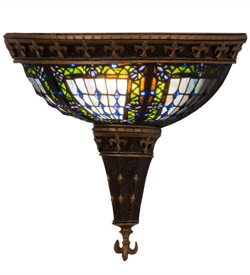 Meyda 18"w Fleur-de-lis Wall Sconce- 112979