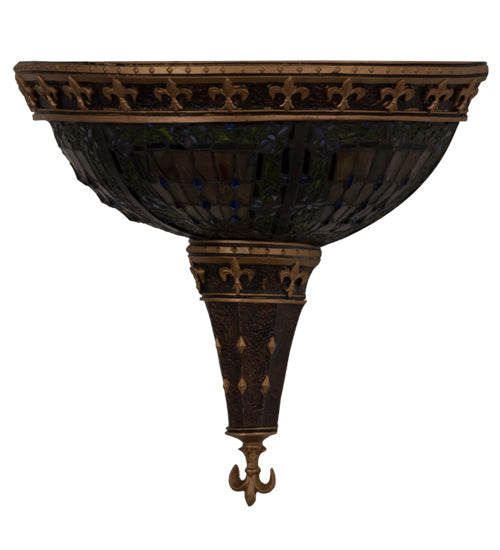 Meyda 18"w Fleur-de-lis Wall Sconce- 112979