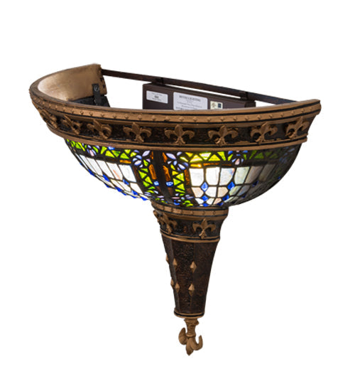 Meyda 18"w Fleur-de-lis Wall Sconce- 112979
