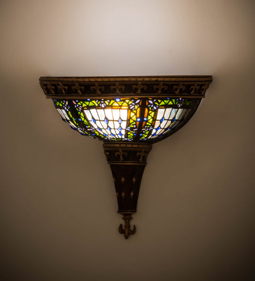 Meyda 18"W Fleur-de-lis Wall Sconce '112979
