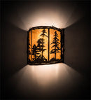 Meyda 15" Wide Tall Pines Wall Sconce '113012