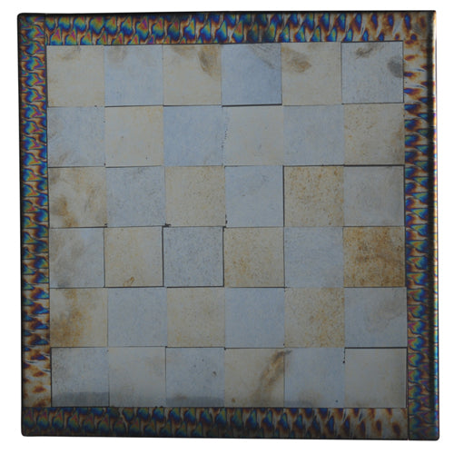 Meyda 14" Square Fused Glass Chess Board '114832