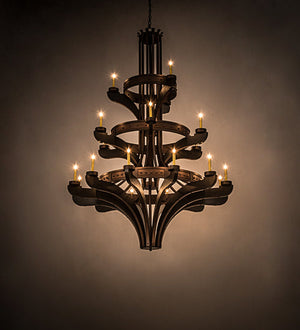 Meyda 62"W Castilla 21 LT Three Tier Chandelier '115048