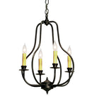Meyda 15" Wide Epare 4 Light Chandelier 115627
