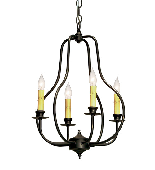 Meyda 15" Wide Epare 4 Light Chandelier 115627