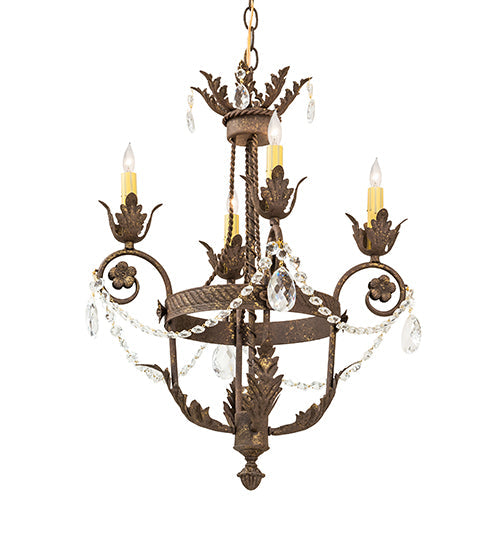 Meyda 18" Wide Antonia 4 Light Chandelier- 115834