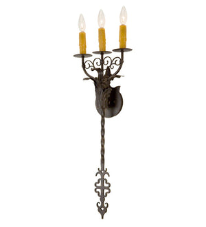 Meyda 11" Wide Merano 3 Light Wall Sconce '115897