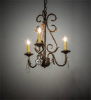 Meyda 18" Wide French Elegance 3 Light Chandelier- 115925