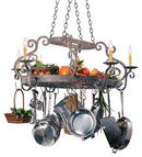 Meyda 53" Long Neo 6 Light Pot Rack 116372