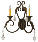 Meyda 19"w Josephine 2 Lt Wall Sconce- 116398