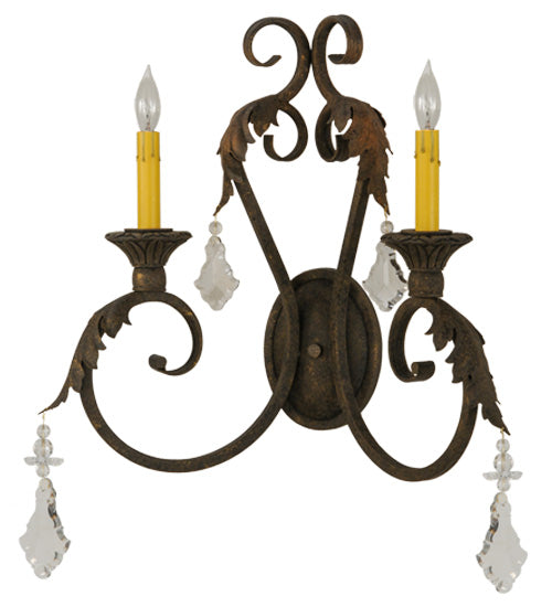Meyda 19"w Josephine 2 Lt Wall Sconce- 116398