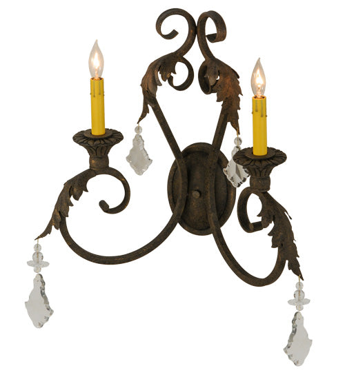Meyda 19"w Josephine 2 Lt Wall Sconce- 116398