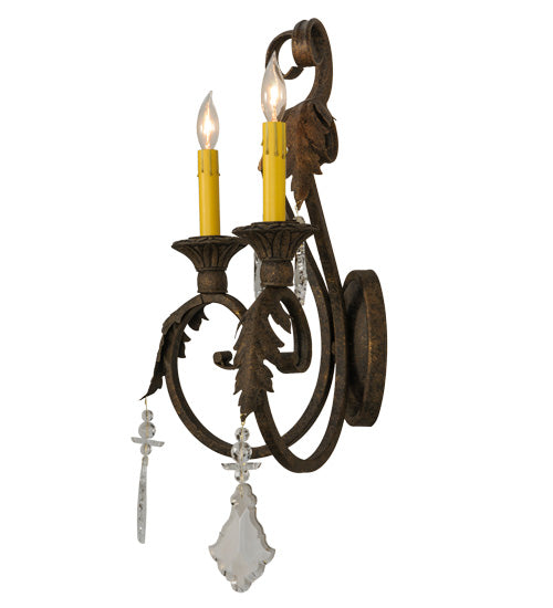 Meyda 19"w Josephine 2 Lt Wall Sconce- 116398