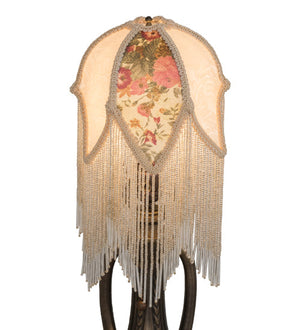 Meyda 7"W Fabric & Fringe Tulip Shade '11644
