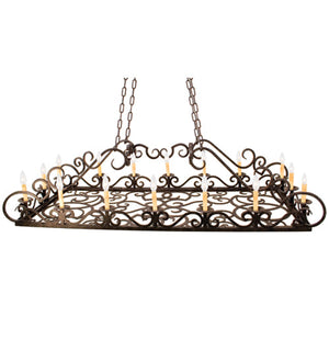 Meyda 66" Long Carlotta Oblong Pendant 116990