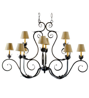 Meyda 48" Long Claire 10 Light Oblong Chandelier '118049