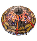 Meyda 16" High Tiffany Hanginghead Dragonfly Cone Table Lamp - 118749