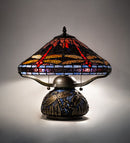 Meyda 16" High Tiffany Dragonfly Table Lamp '118749