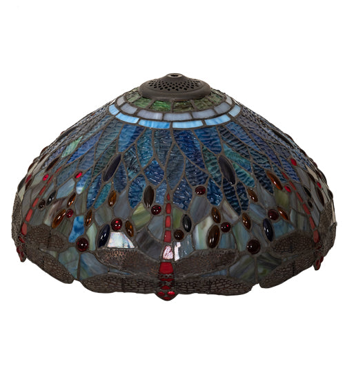 Meyda 18" Wide Tiffany Hanginghead Dragonfly Shade '118782