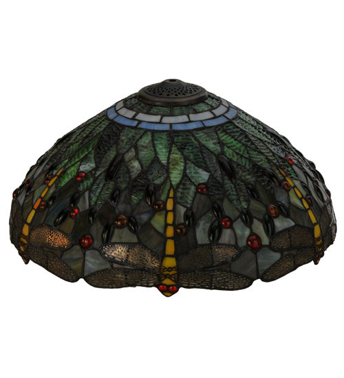 Meyda 18"W Tiffany Hanginghead Dragonfly Shade '118846