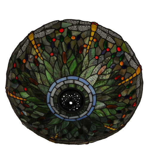 Meyda 18"W Tiffany Hanginghead Dragonfly Shade '118846