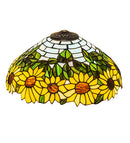 Meyda 16" Wide Wild Sunflower Shade '119557