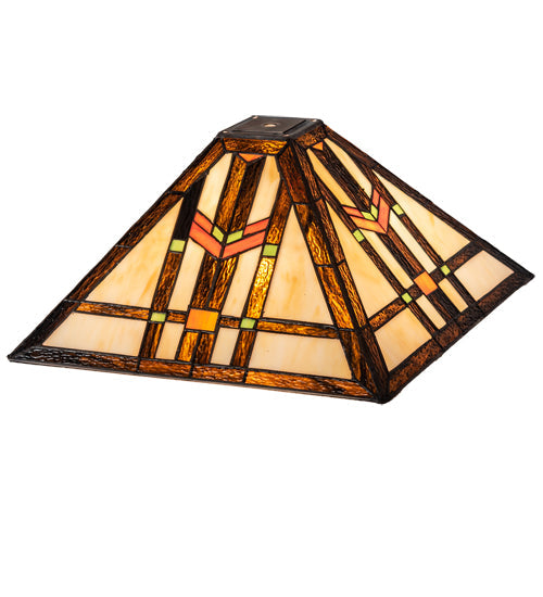 Meyda 14" Square Prairie Wheat Shade '119637