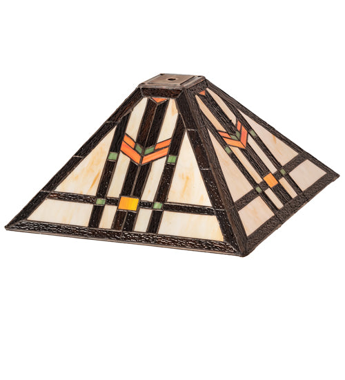 Meyda 14" Square Prairie Wheat Shade '119637