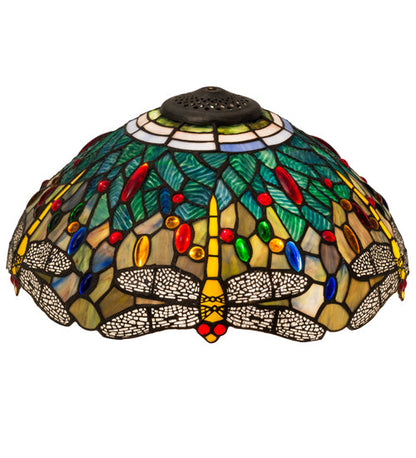 Meyda 16"W Tiffany Hanginghead Dragonfly Shade - 119649