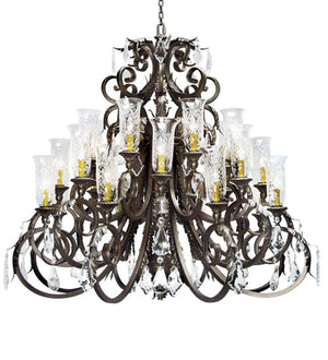 Meyda 54" Wide Serratina Crystal Chandelier '119767