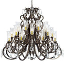 Meyda 54" Wide Serratina Crystal Chandelier '119767