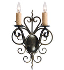 Meyda 15" Wide Kenneth 2 Light Wall Sconce 120137
