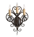 Meyda 15" Wide Kenneth 3 Light Wall Sconce 120138
