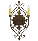 Meyda 11" Wide Louisa 2 Light Wall Sconce '120200