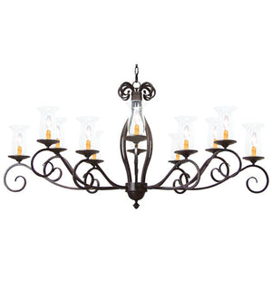 Meyda 60" Long Firenze 12 Light Oblong Chandelier 120295