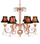 Meyda 28" Wide Lindsay 6 Light Chandelier- 120321