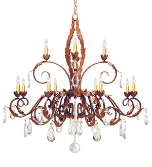 Meyda 48" Wide Country French 12 Light Two Tier Chandelier- 120354