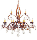 Meyda 48" Wide Country French 12 Light Two Tier Chandelier '120354