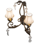 Meyda 16" Wide Felicia 2 Light Wall Sconce- 120759