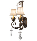 Meyda 16" Wide Felicia 2 Light Wall Sconce- 120759