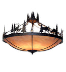 Meyda 48" Wide Woodland Inverted Pendant '120786