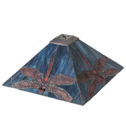 Meyda 13" Square Prairie Dragonfly Shade '12203