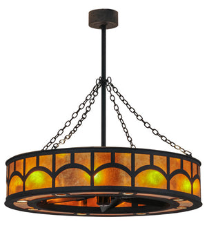 Meyda 44"W Mission Hill Top W/Up and Downlights Chandel-Air 123179
