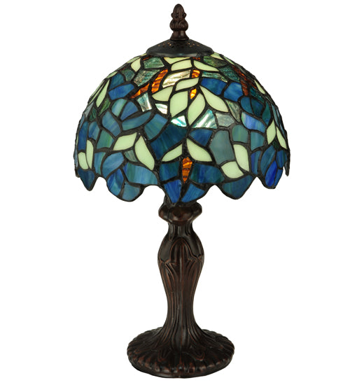 Meyda 14"H Nightfall Wisteria Mini Lamp '124812
