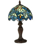 Meyda 14"H Nightfall Wisteria Mini Lamp '124812