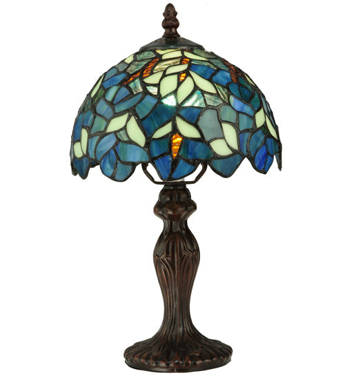 Meyda 14"H Nightfall Wisteria Mini Lamp '124812