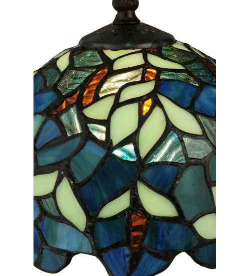 Meyda 14"H Nightfall Wisteria Mini Lamp '124812