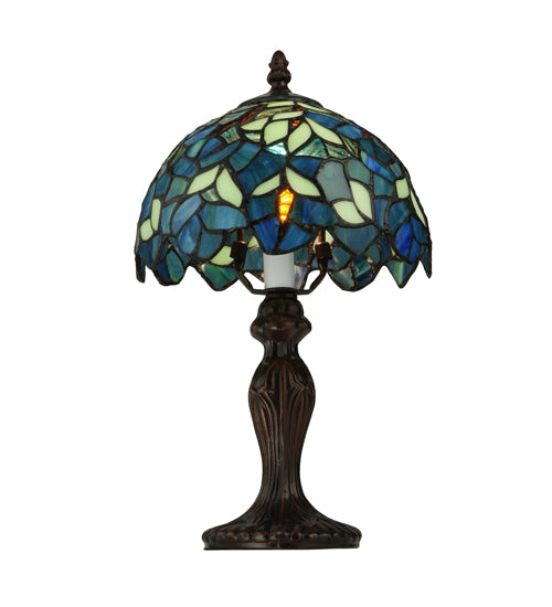 Meyda 14"H Nightfall Wisteria Mini Lamp '124812