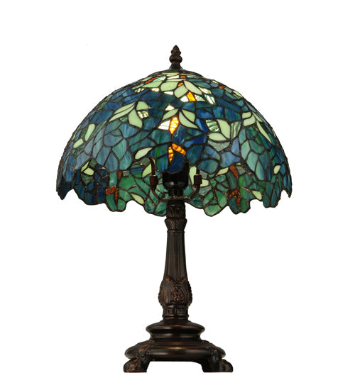 Meyda 17"H Nightfall Wisteria Accent Lamp '124813